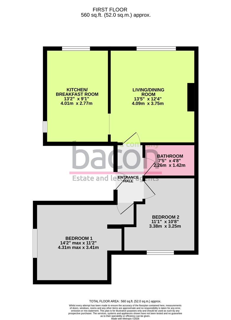 Floor Plan | Flat - Conversion | Cowper Road, Worthing, BN11 | For Sale